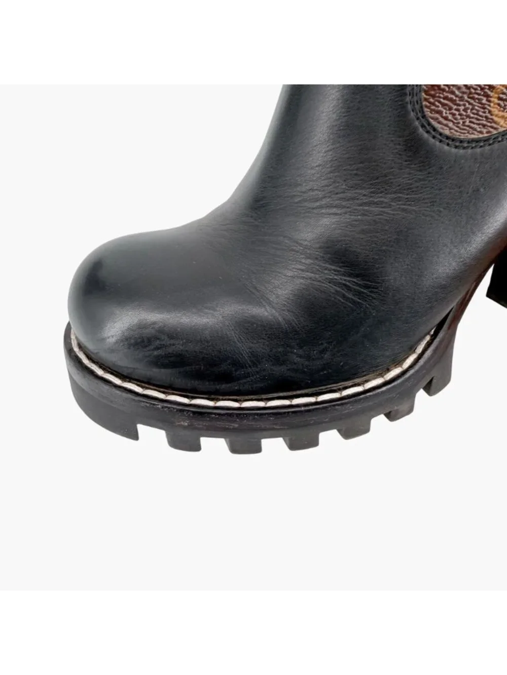 Louis Vuitton Star Trail LV Chelsea Ankle Boots Black Size 40 US 10 Women's